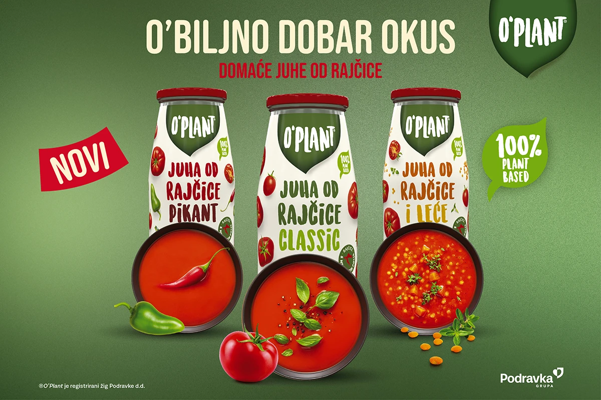 O’Plant gotove tekuće juhe od rajčice