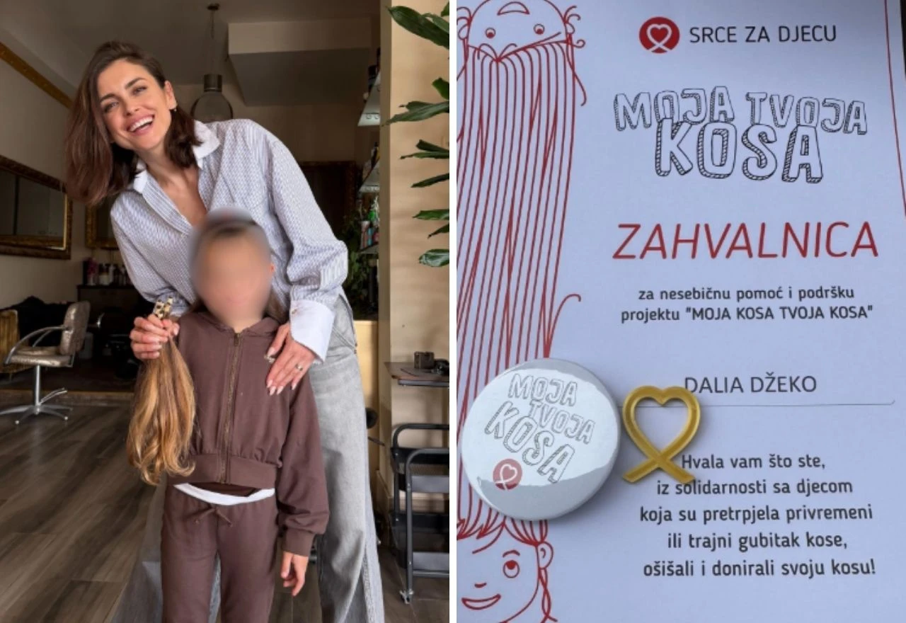 Dirljiva odluka kćeri Amre i Edina Džeko: Donirala kosu za djecu oboljelu od raka