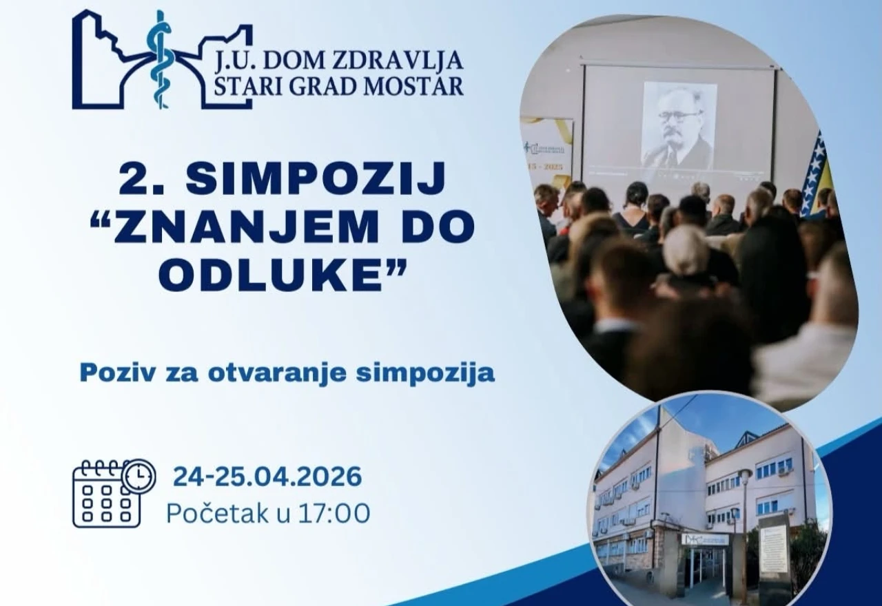 Dom zdravlja Stari grad Mostar okuplja stručnjake iz regije na II. simpoziju
