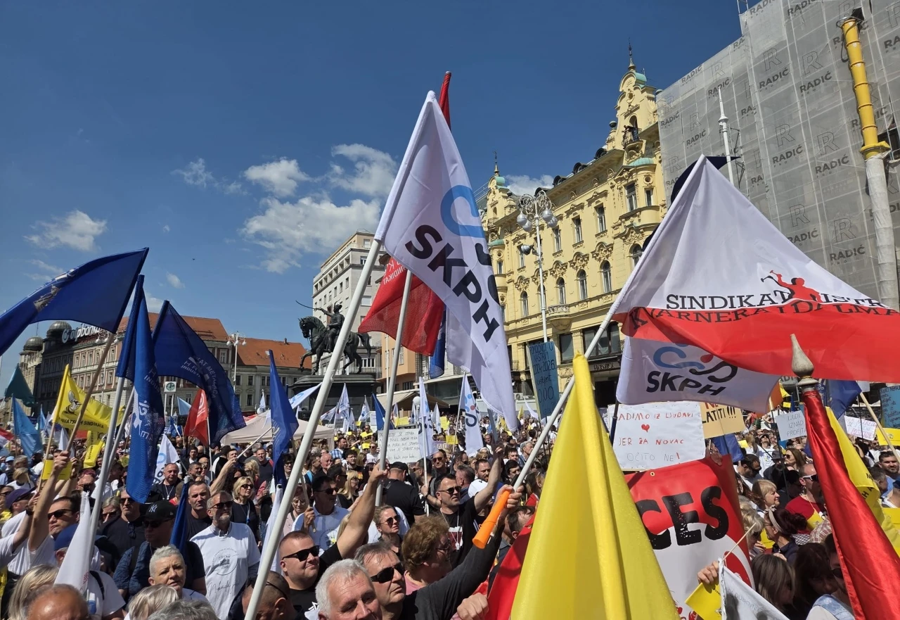 Tisuće Hrvata na ulicama: Traže veće plaće i mirovine