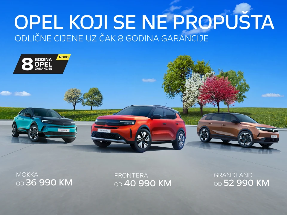 Opel koji se ne propušta: odlične cijene i čak 8 godina garancije