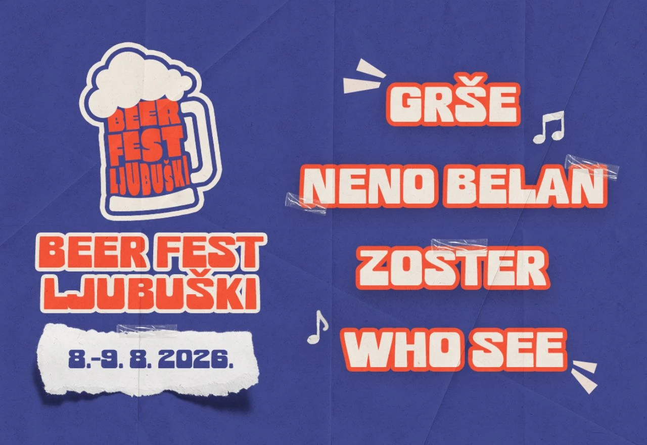 Poznat glazbeni lineup za Beer Fest Ljubuški 2026