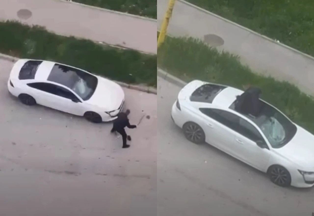 VIDEO | Uništavao automobil pa propao kroz krov