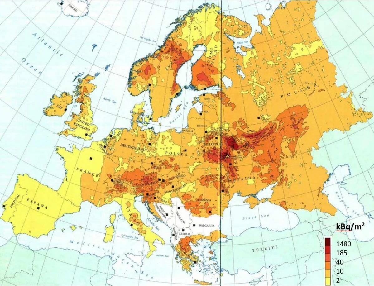 Rasprostiranje nuklerane radijacije u Europi