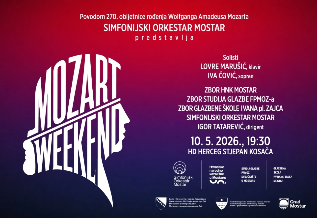 Simfonijski orkestar Mostar priprema svečanu večer posvećenu Mozartu