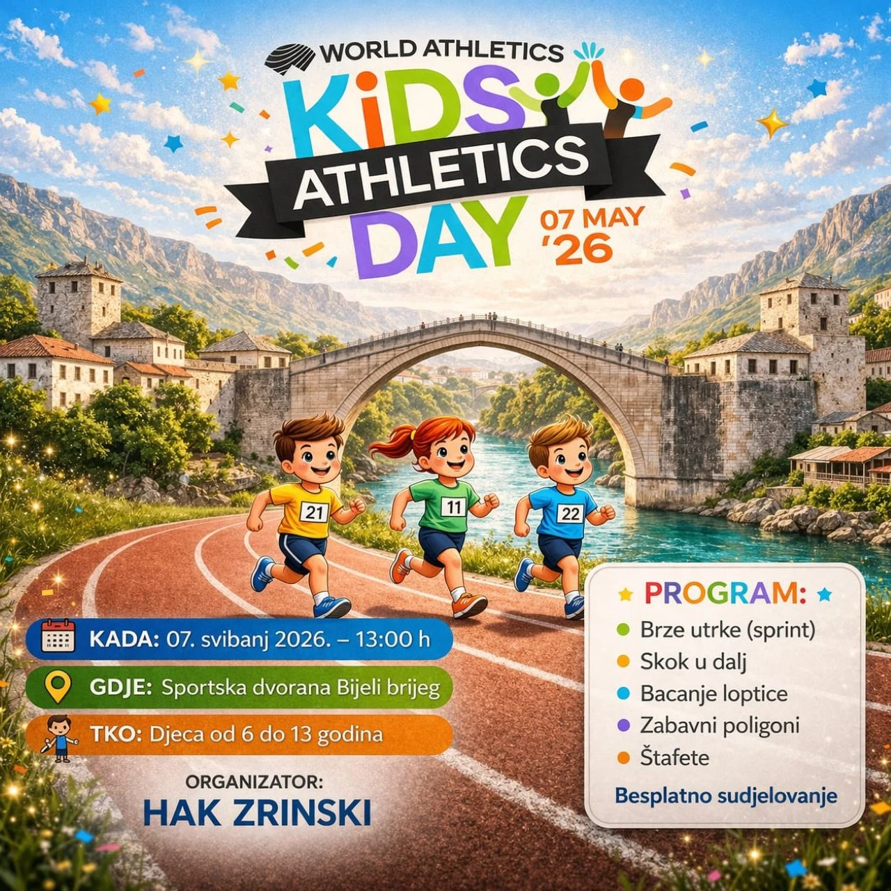 I Mostar obilježava Svjetski dan dječje atletike