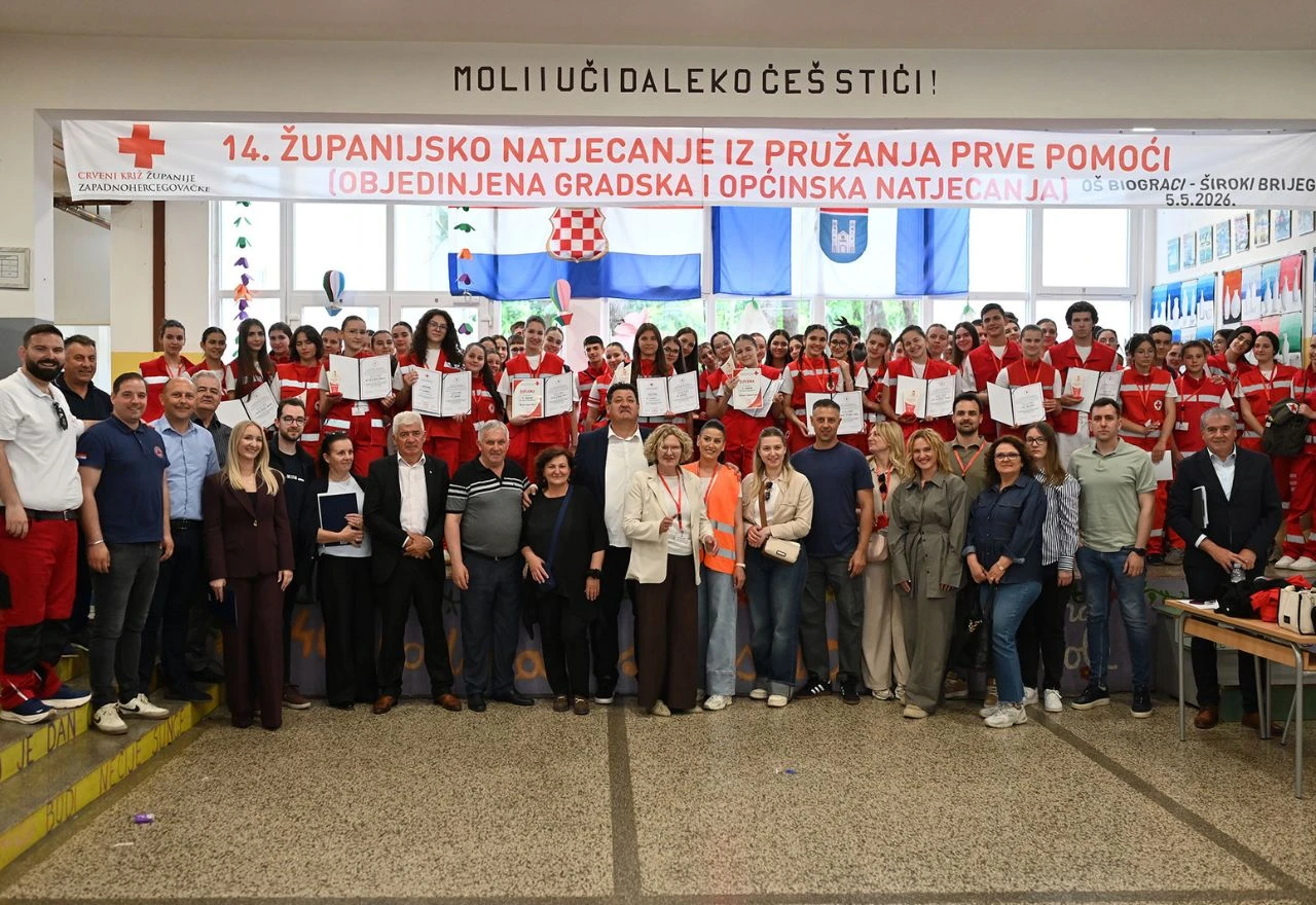 FOTO | Održano XIV. Županijsko natjecanje iz pružanja prve pomoći u Širokom Brijegu