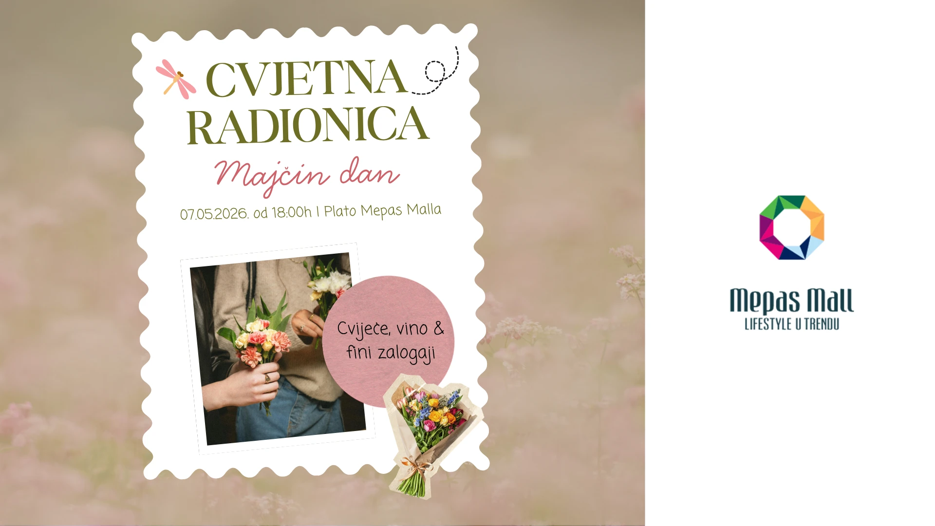 Cvjetna radionica povodom Majčinog dana u Mepas Mallu