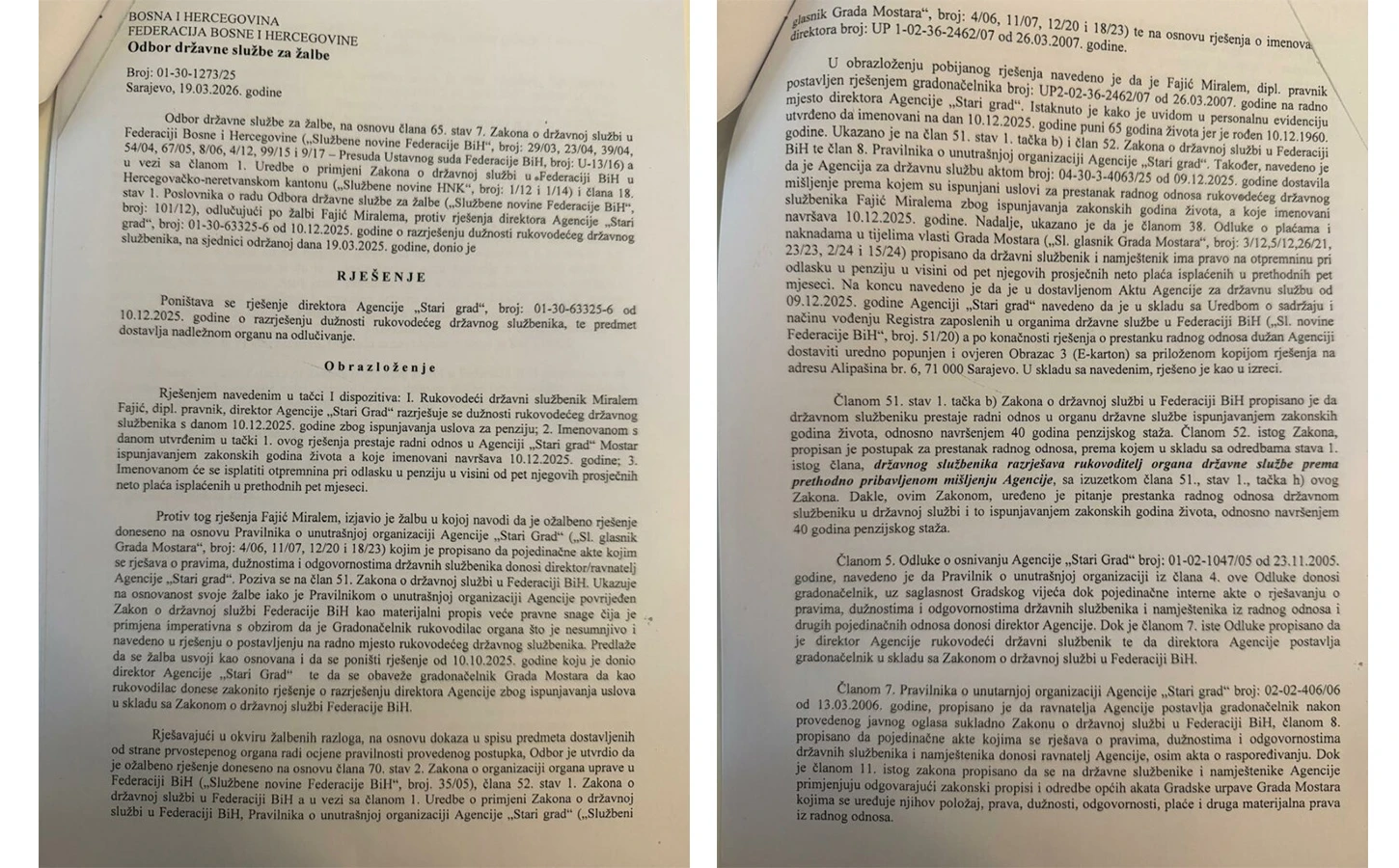 Dokumentacija Agencije Stari grad