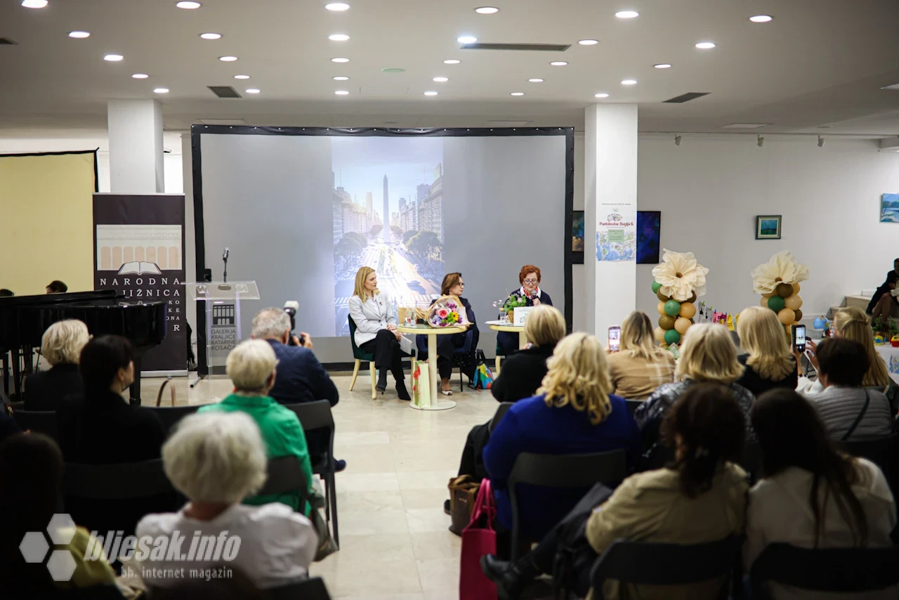 Mostarska spisateljica Snježana Martinović u četvrtak je u Galeriji kraljice Katarine Kosače u Mostaru predstavila svoju slikovnicu "Pustolovine Bugija S.".