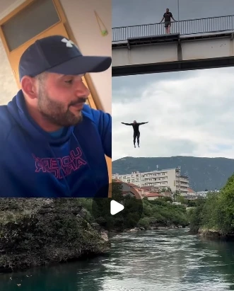 VIDEO | Novak Sudar skočio s mosta na Bunuru: "E ljudi, ovdje sam sasuo rebra"