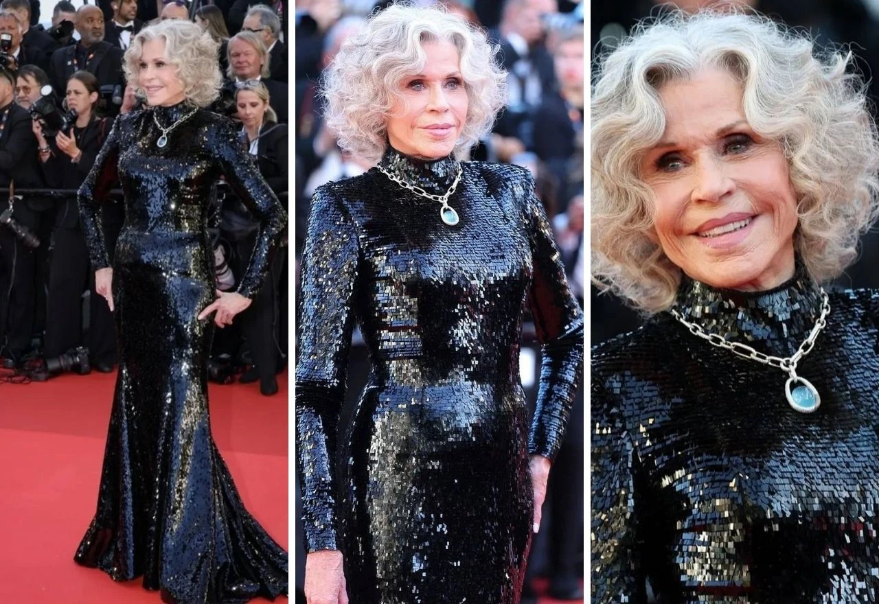 Jane Fonda ukrala svu pažnju u šljokičastoj haljini na crvenom tepihu Cannesa