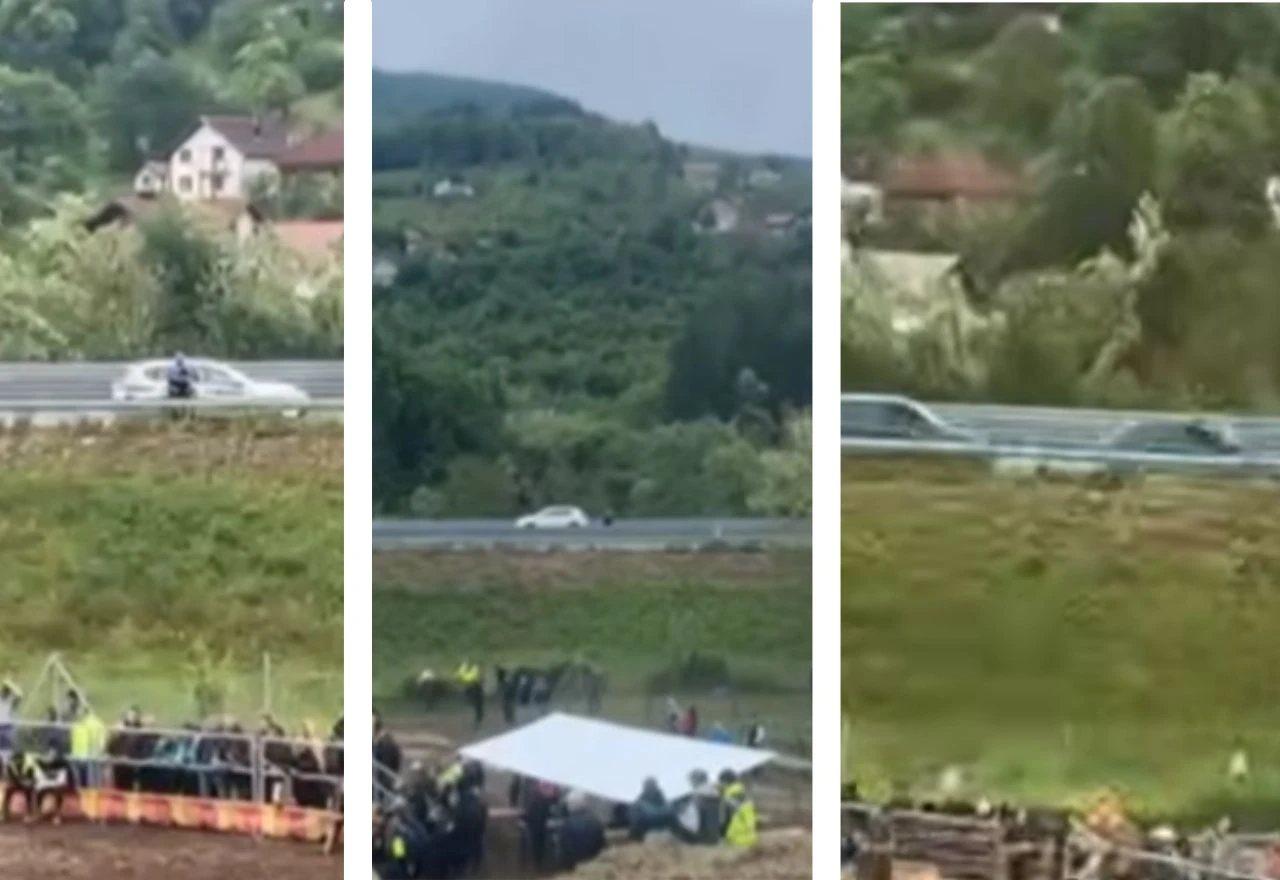 "To samo u BiH ima": Vozači parkirali na autocesti kako bi gledali koridu