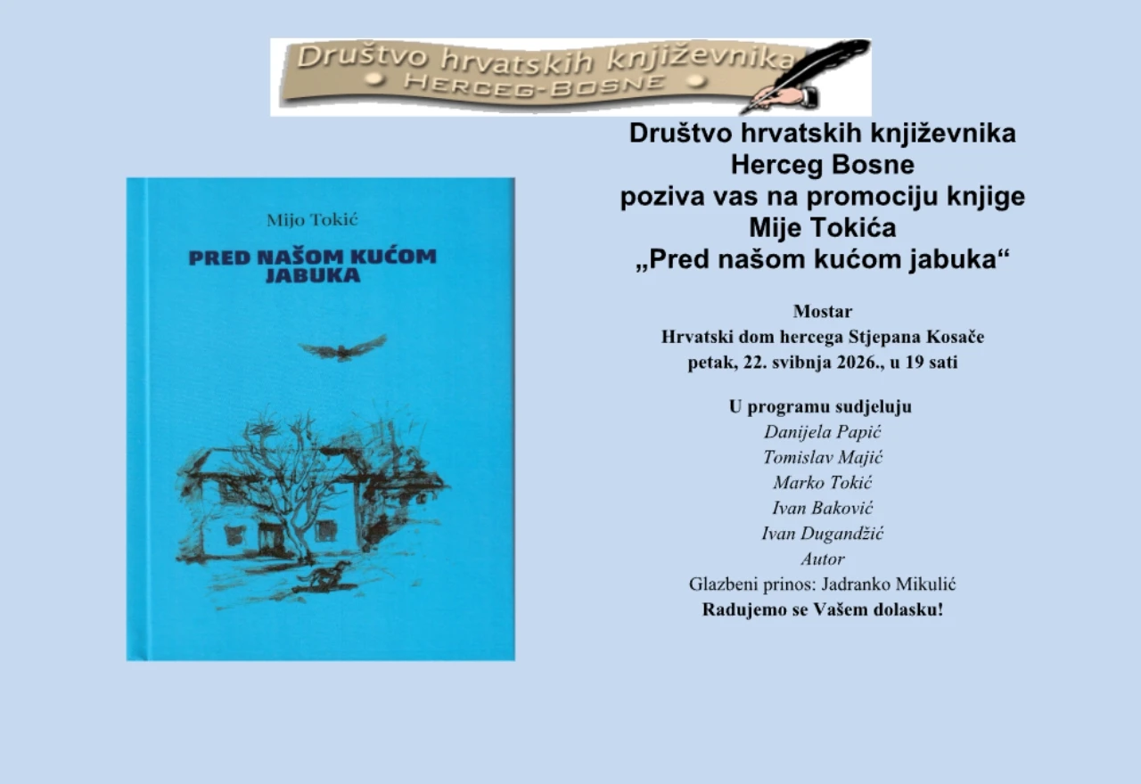 U Mostaru promocija knjige Mije Tokića