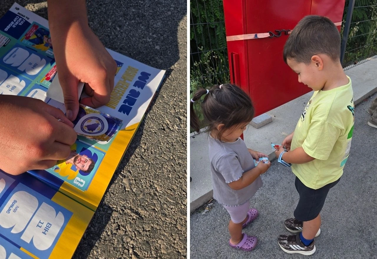 Panini groznica zavladala Mostarom: Mališani uživali u razmjeni omiljenih sličica