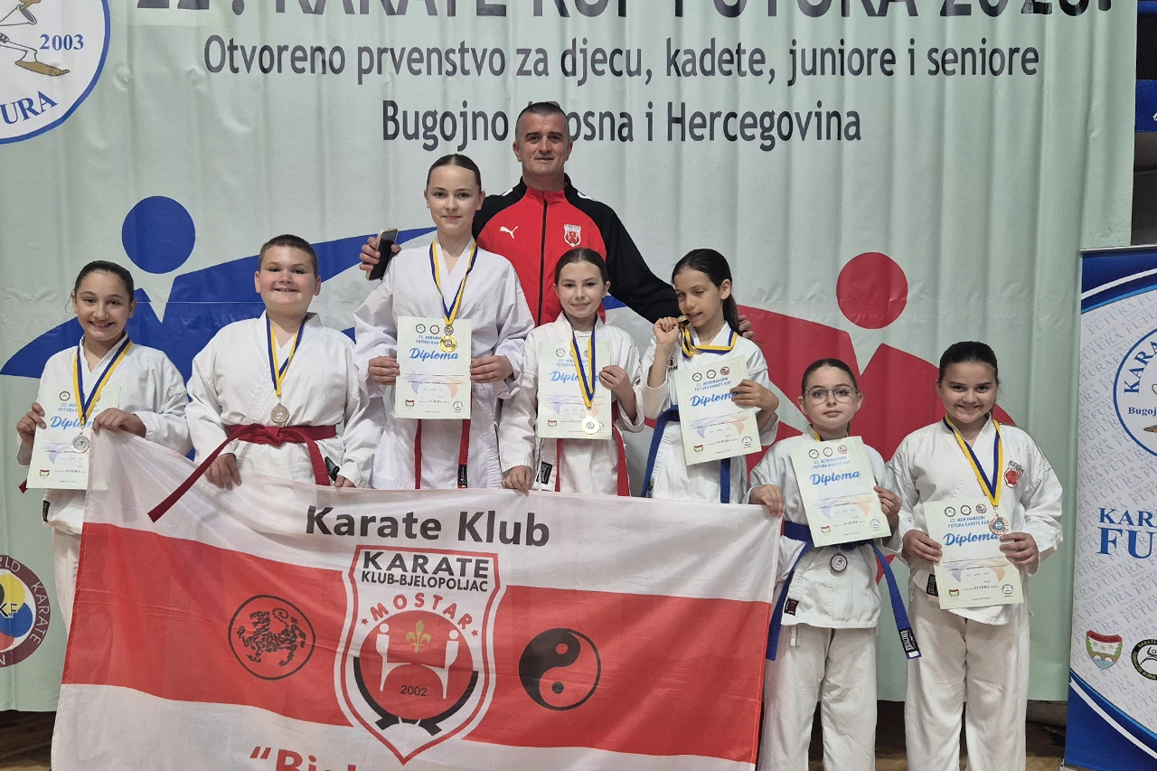 Mlade karatašice Bjelopoljca pobrale odličja na Futura karate kupu