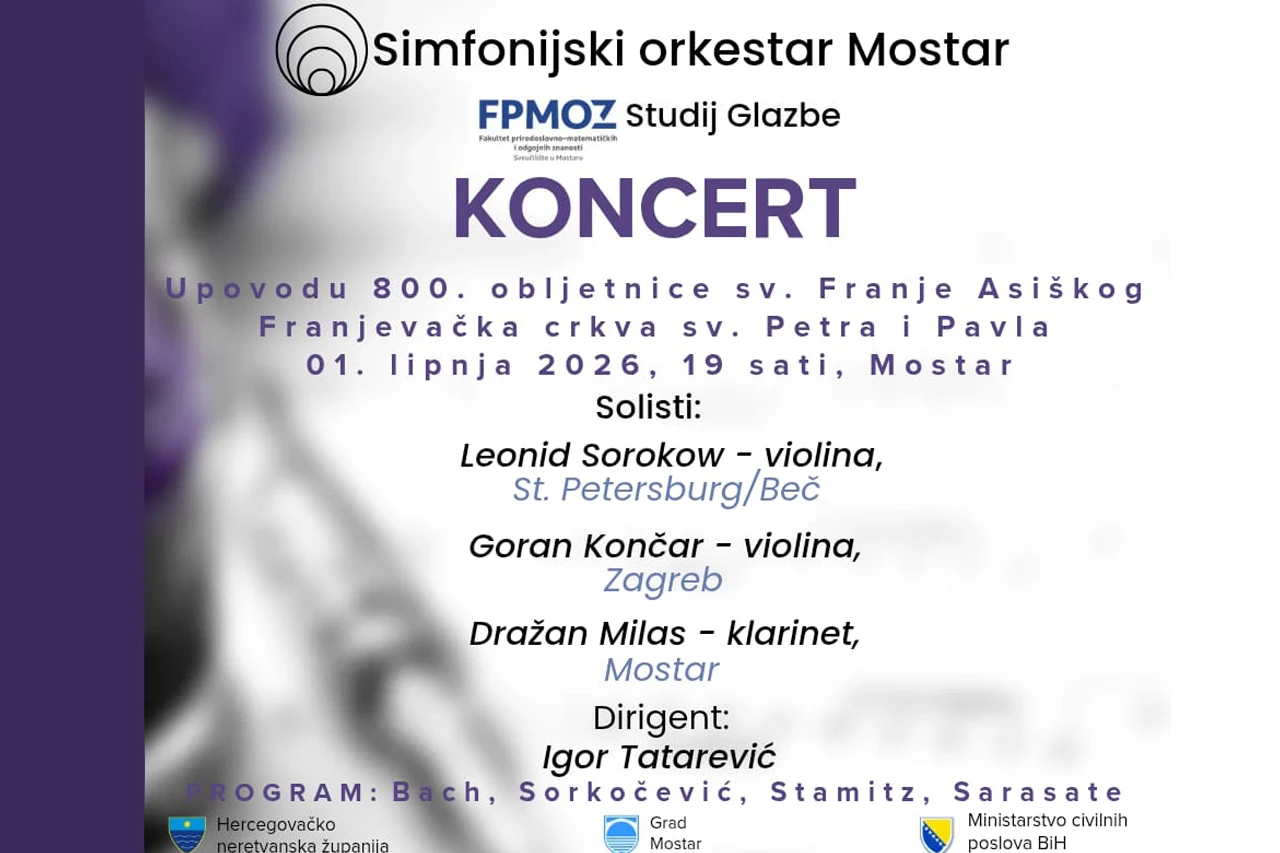 Koncert povodom Jubilarne godine svetog Franje Asiškog u Mostaru