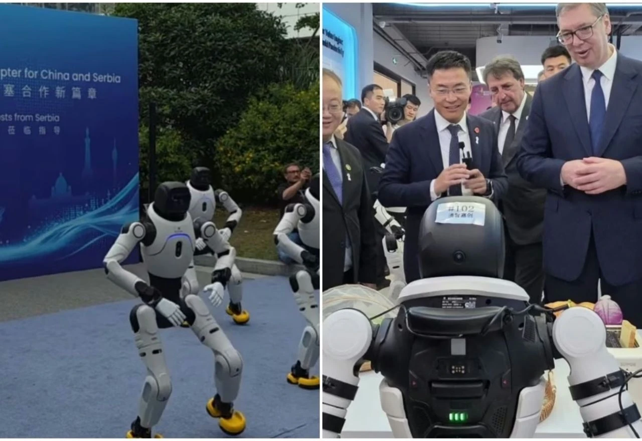 VIDEO | Vučića u Kini dočekali roboti koji su zaigrali "Moravac"