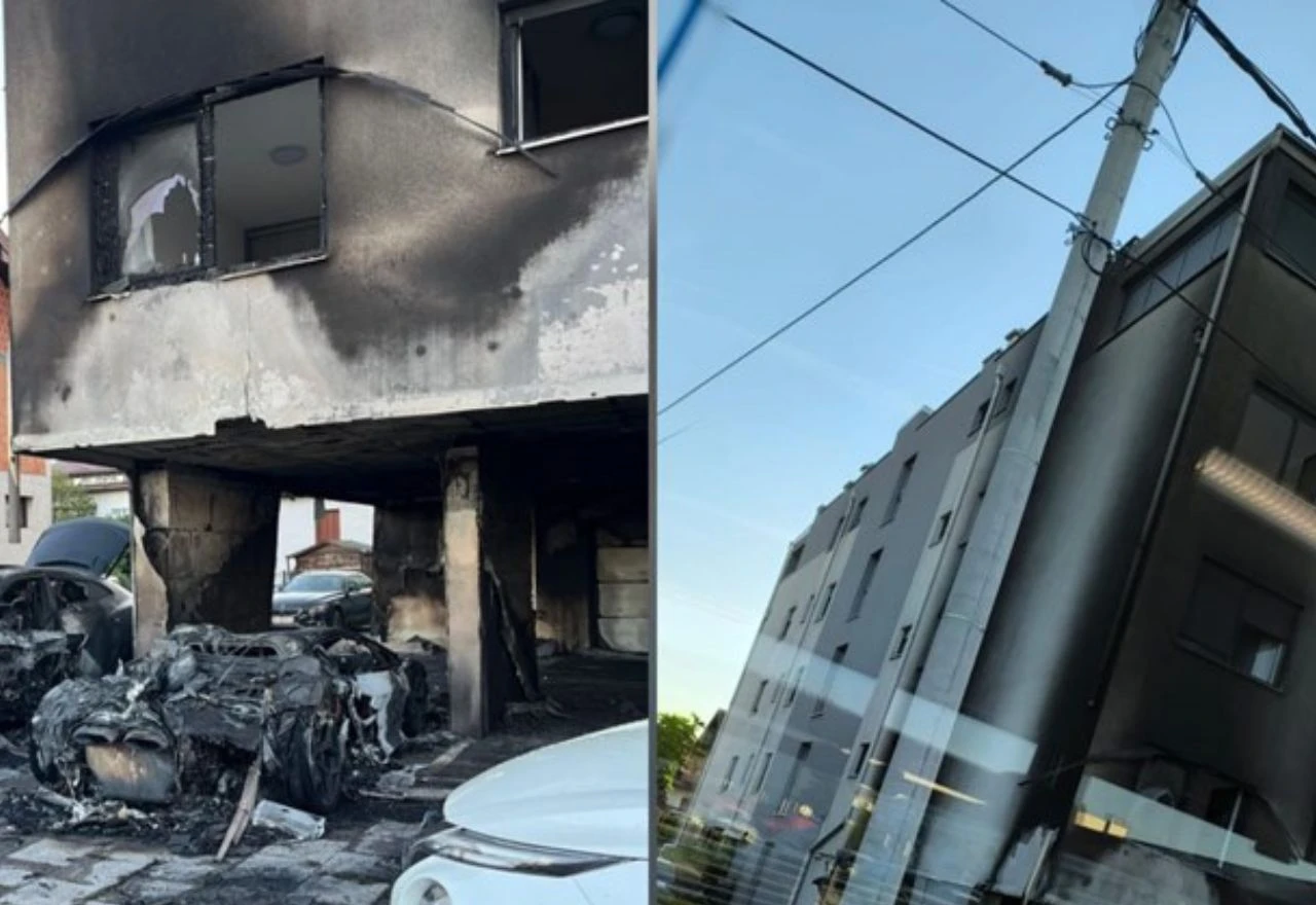 Izgorio rijedak Lamborghini, policija privela tri muškarca