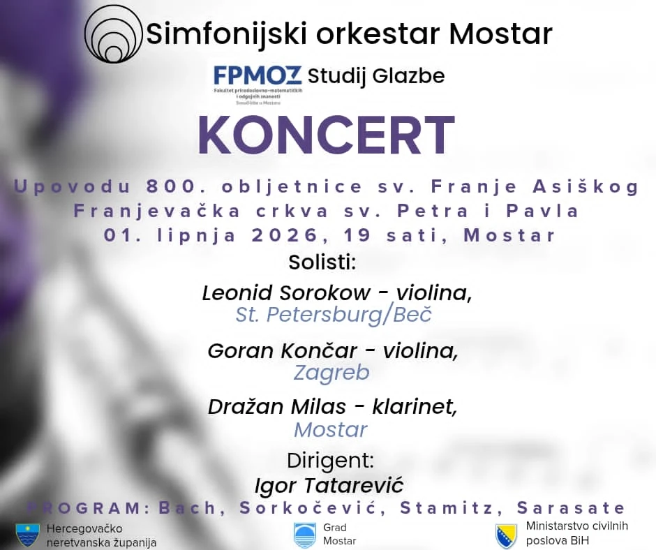 Koncert Simfonijskog orkestra Mostar