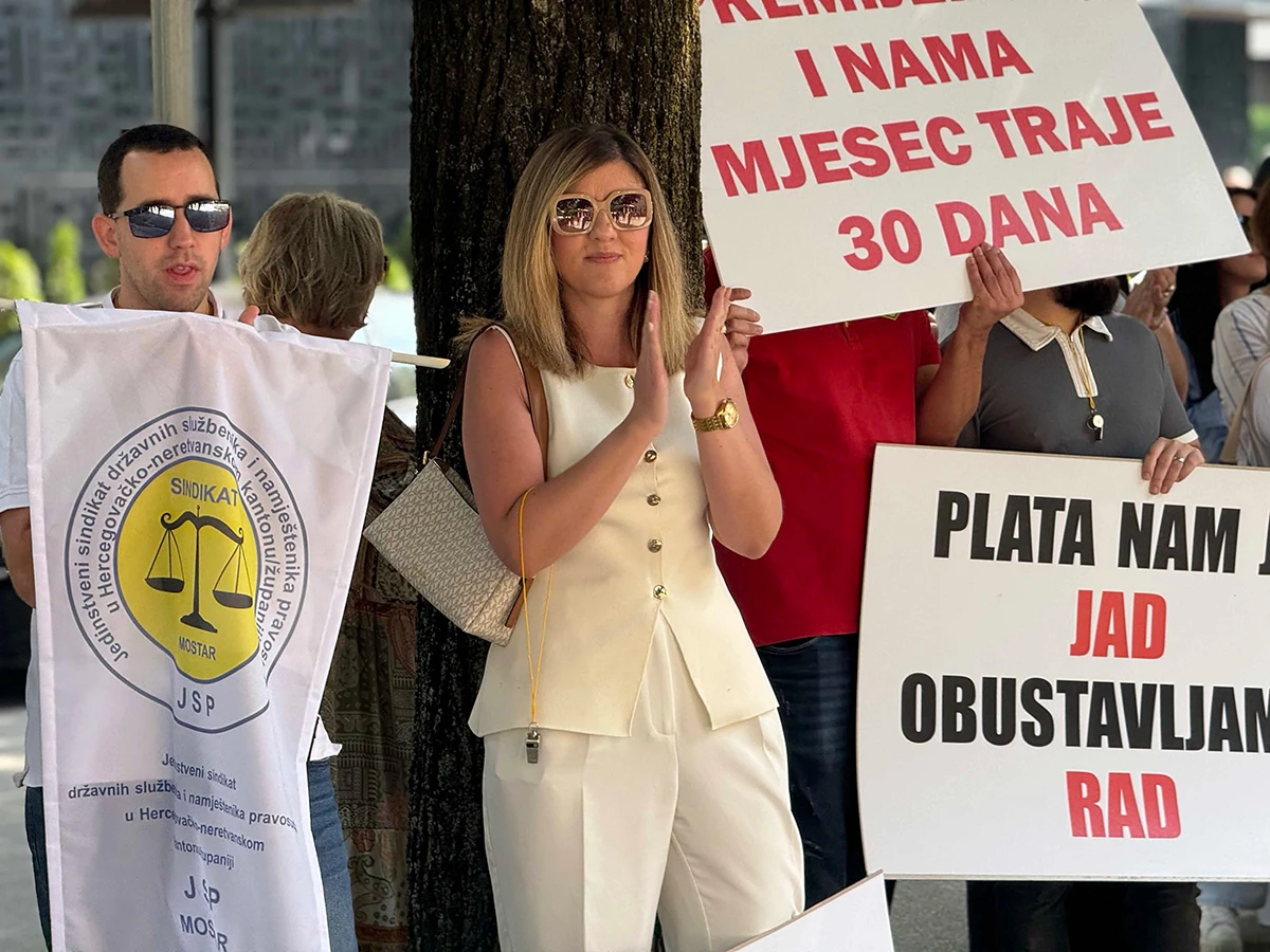 Štrajk službenika i namještenika pravosuđa u HNŽ