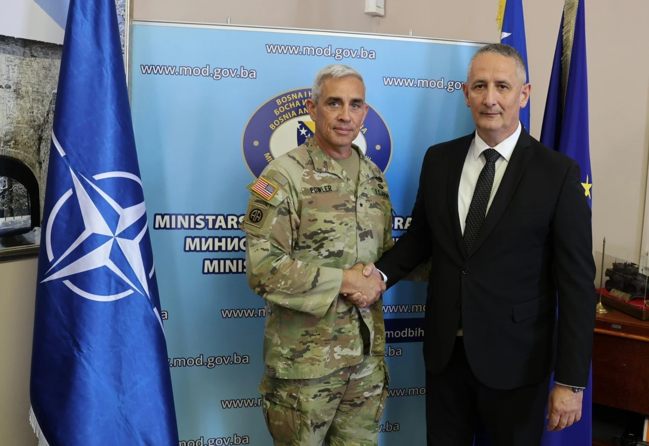 Galić s novoimenovanim zapovjednikom NATO Stožera