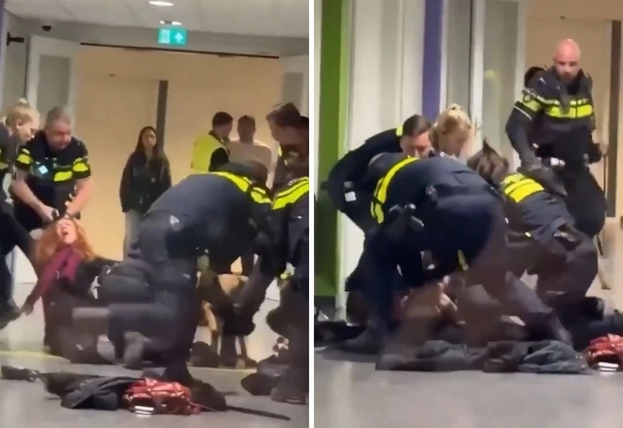 Širi se snimka kako policija maltretira trudnicu u migrantskom centru