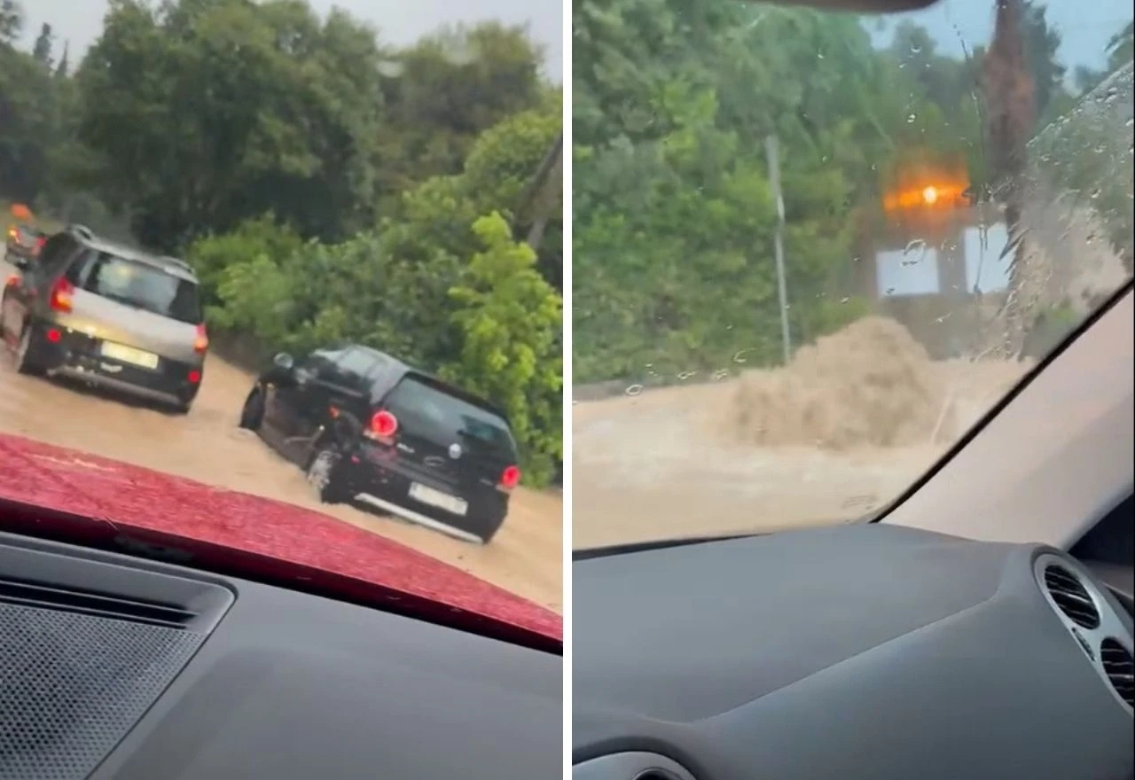 Snažno nevrijeme u Zadru: Automobil upao u šaht, stablo palo na dalekovod...