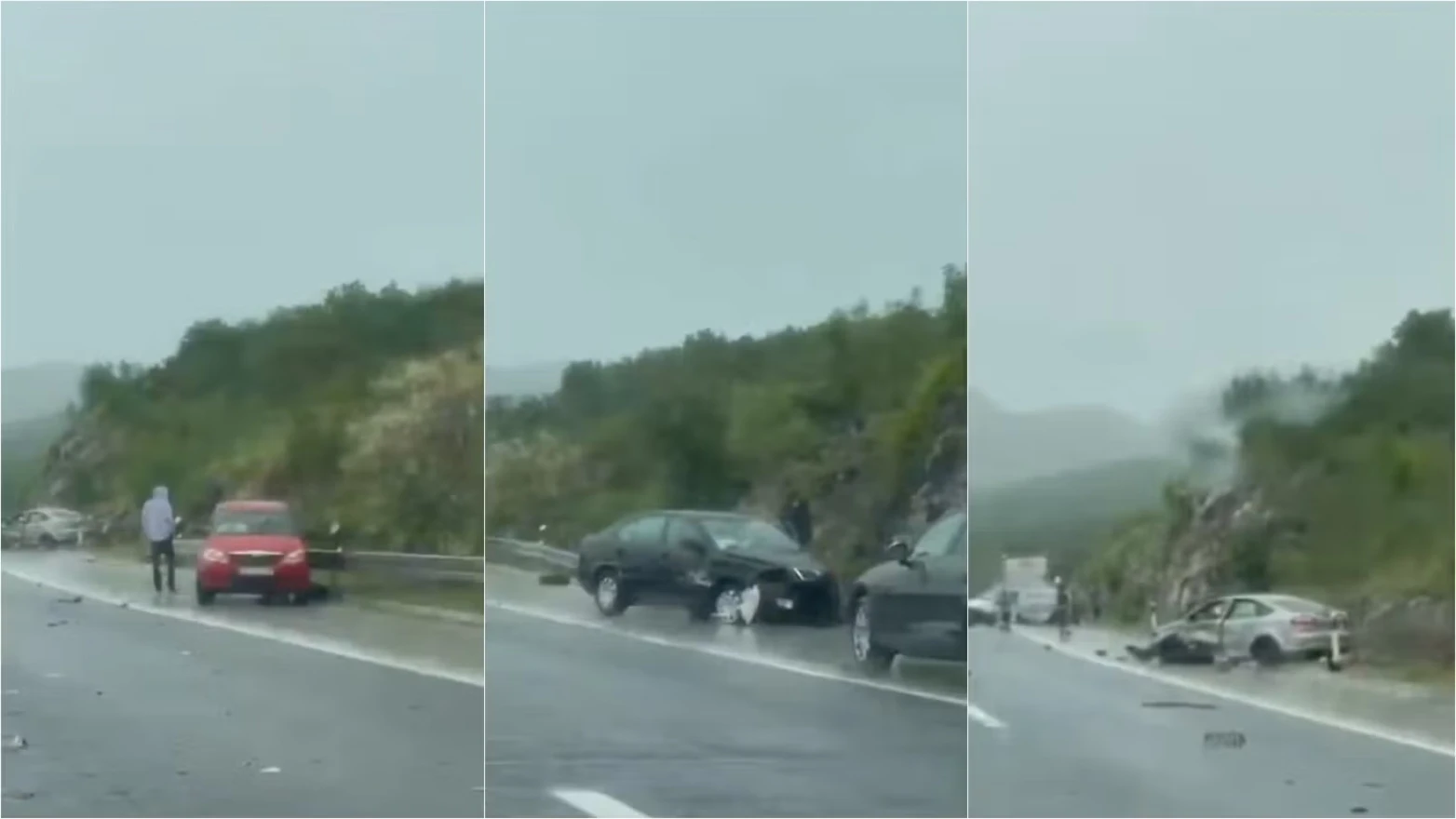 VIDEO | Sudar četiri vozila na autocesti A1 kod Biskog