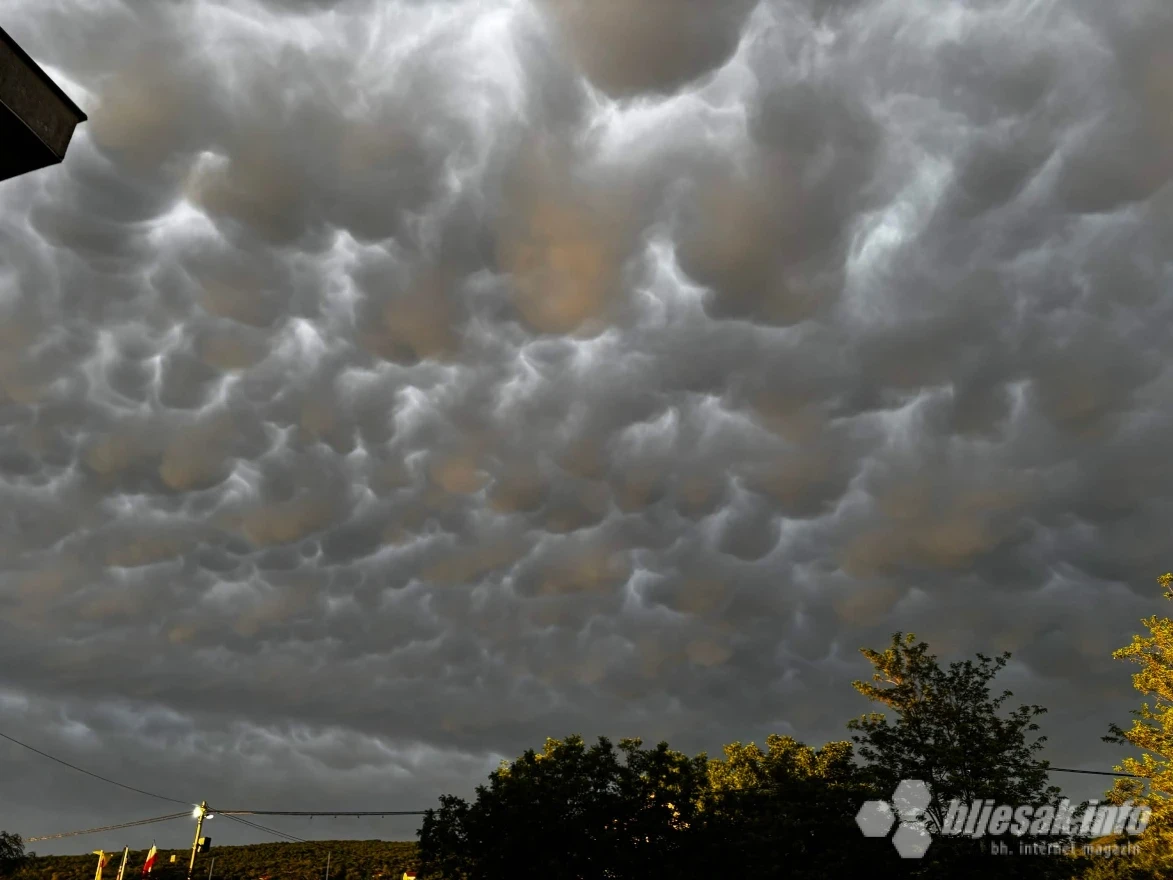 Iznad Rotimlje kod Stoca pojavili su se mammatus oblaci