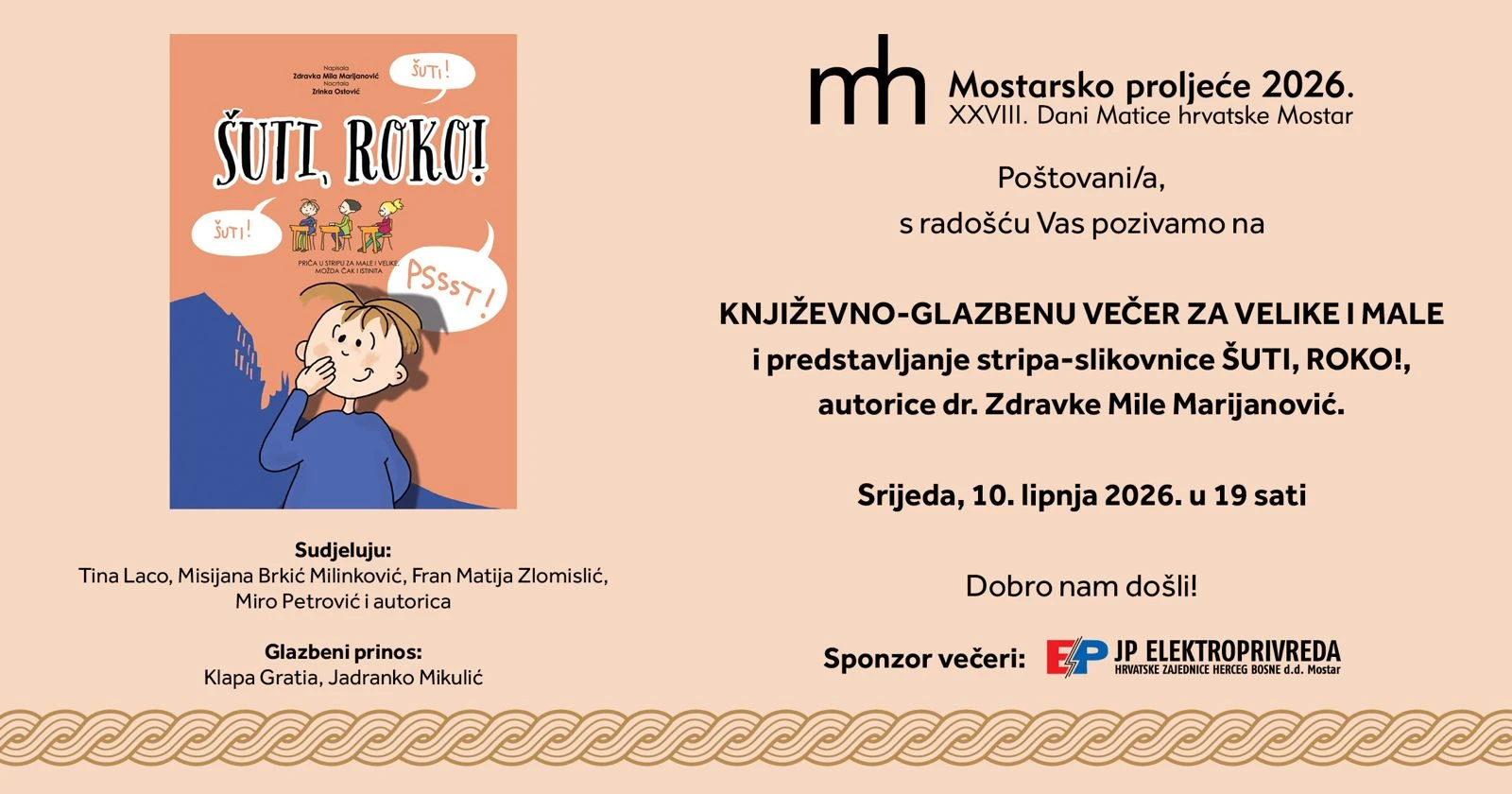 "Šuti, Roko!" stiže pred mostarsku publiku