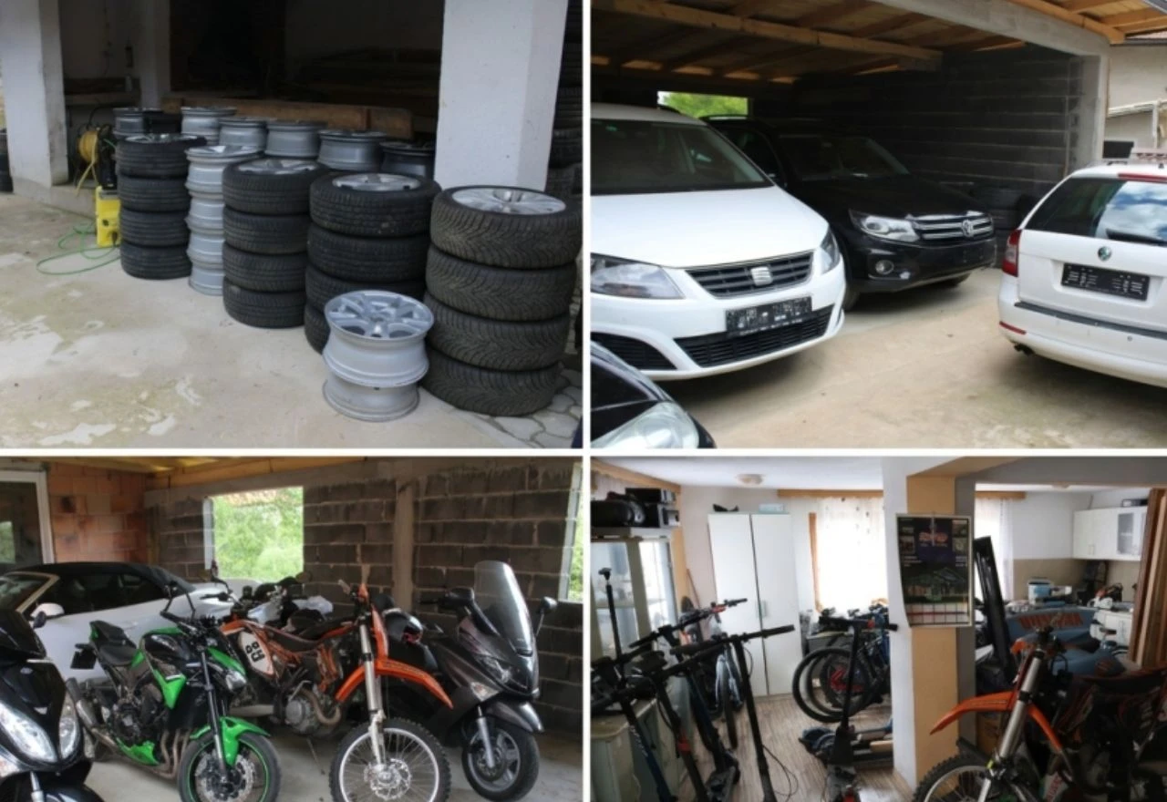 Policija zaplijenila vozila, motocikle, romobile i autodijelove