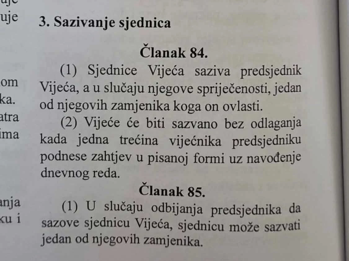 Poslovnik o radu GV Mostar