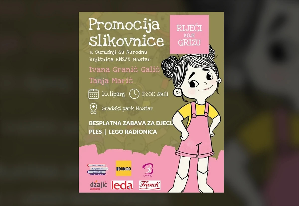 Promocija slikovnice "Riječi koje grizu" uz ples, igru i druženje za cijelu obitelj