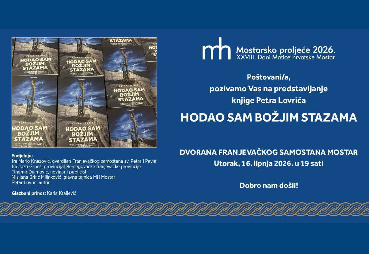Predstavljanje knjige Petra Lovrića u Franjevačkom samostanu u Mostaru