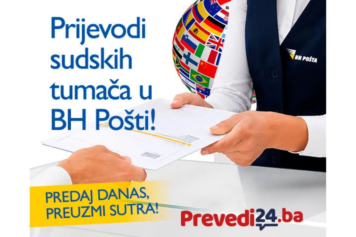 Usluge sudskih tumača od sada dostupne na šalterima BH Pošte