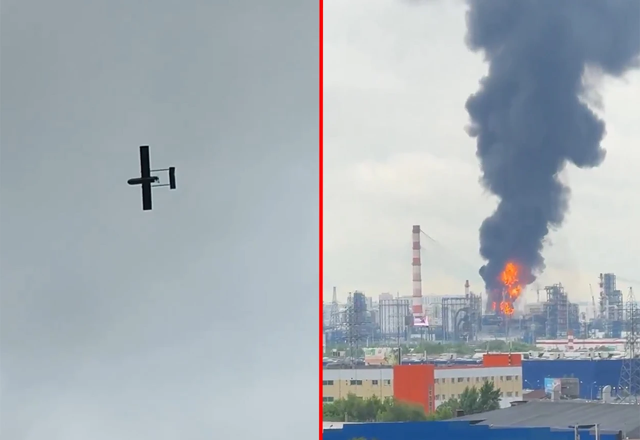 VIDEO | Iznad Moskve lete ukrajinski dronovi: Gori rafinerija koja opskrbljuje rusku prijestolnicu