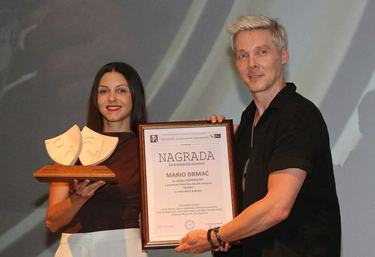 Konjic zatvorio Festival glumca BiH: Mario Drmać i Dragana Matrak Bukvić osvojili nagrade publike
