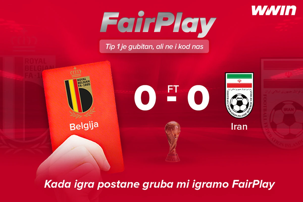 Belgija nije pobijedila. Igrači WWIN-a jesu. FairPlay aktiviran na WWIN-u