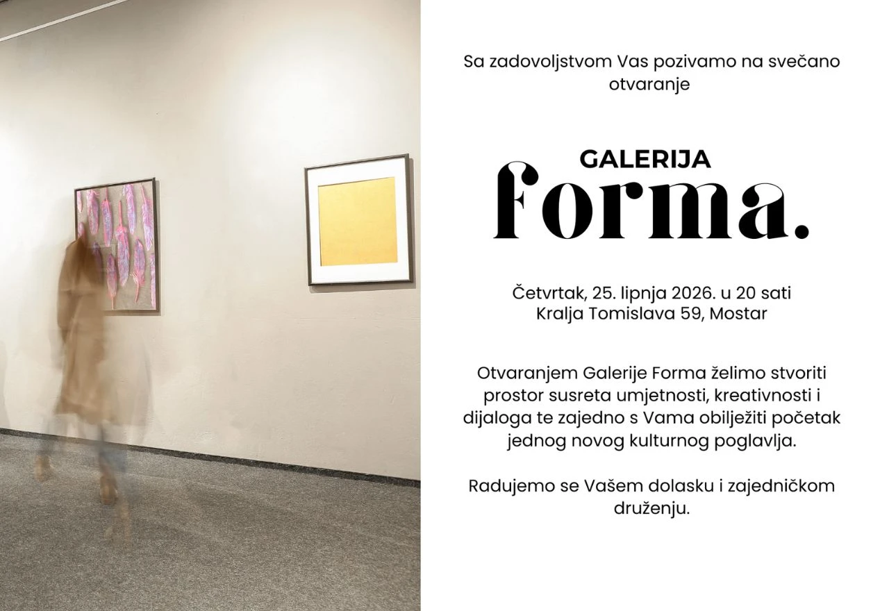 Mostar dobiva novi umjetnički prostor: Otvara se Galerija Forma