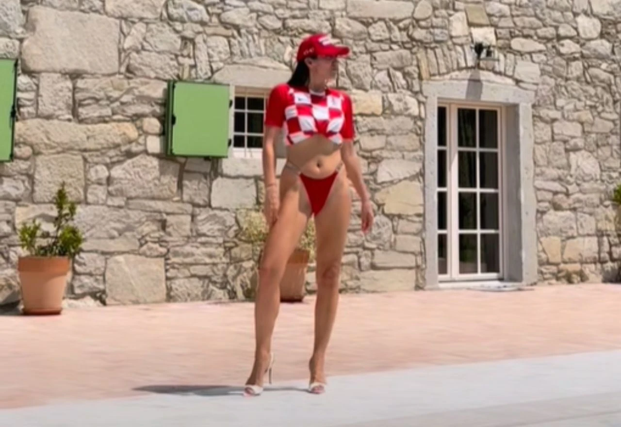 VIDEO | U kockicama uz bazen: Hana u štiklama podigla temperaturu pred utakmicu Hrvatske