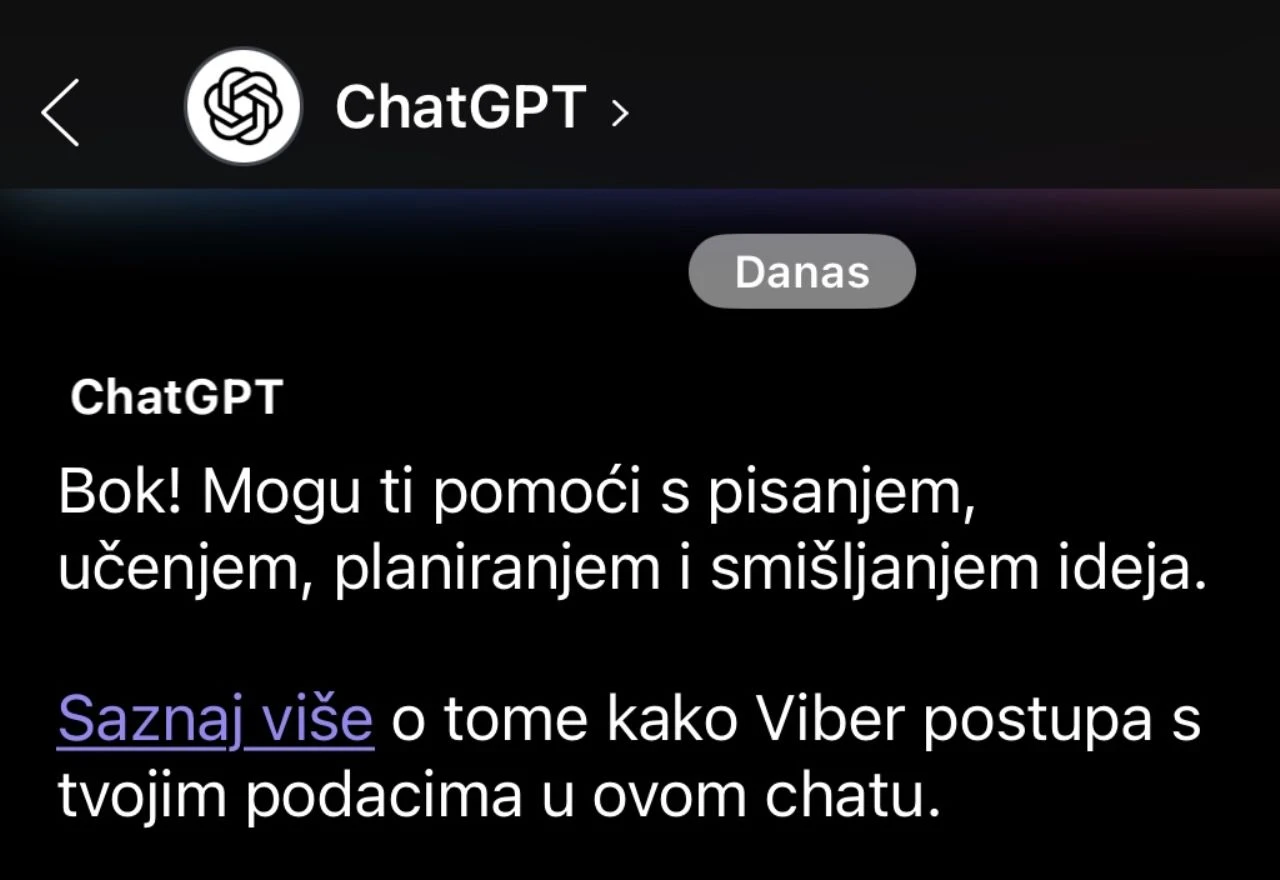 ChatGPT vam se pojavio na Viberu? Ovo morate znati prije korištenja