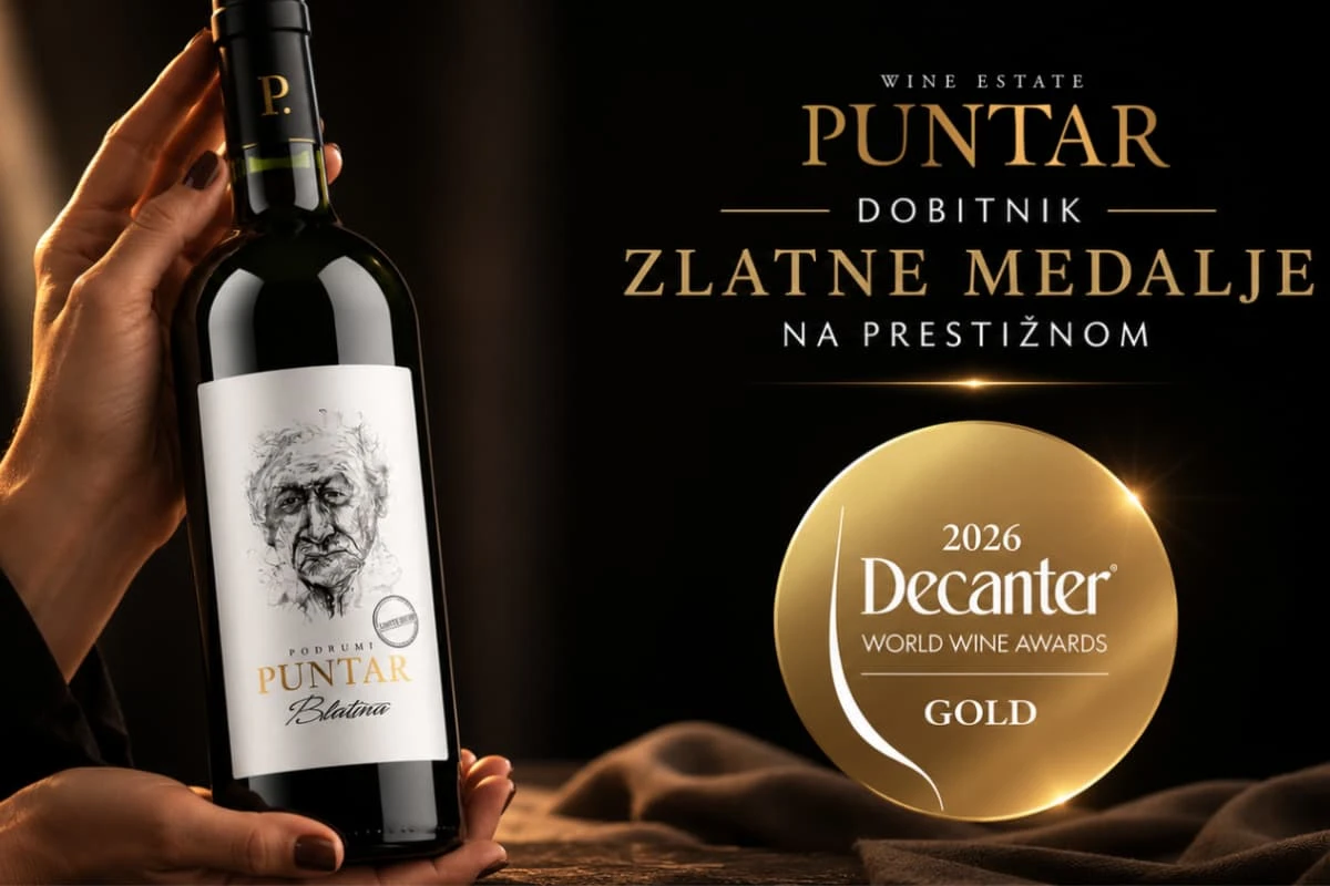 Neum na vinskoj karti svijeta: Puntar Wine Estate osvaja zlato na Decanteru 2026