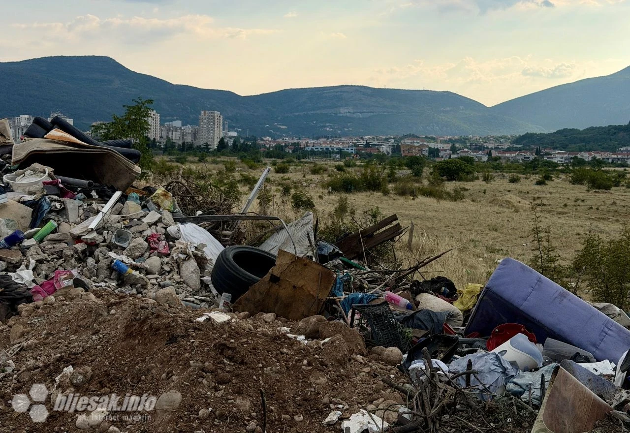 Pogled na Mostar iz Sjevernog logora