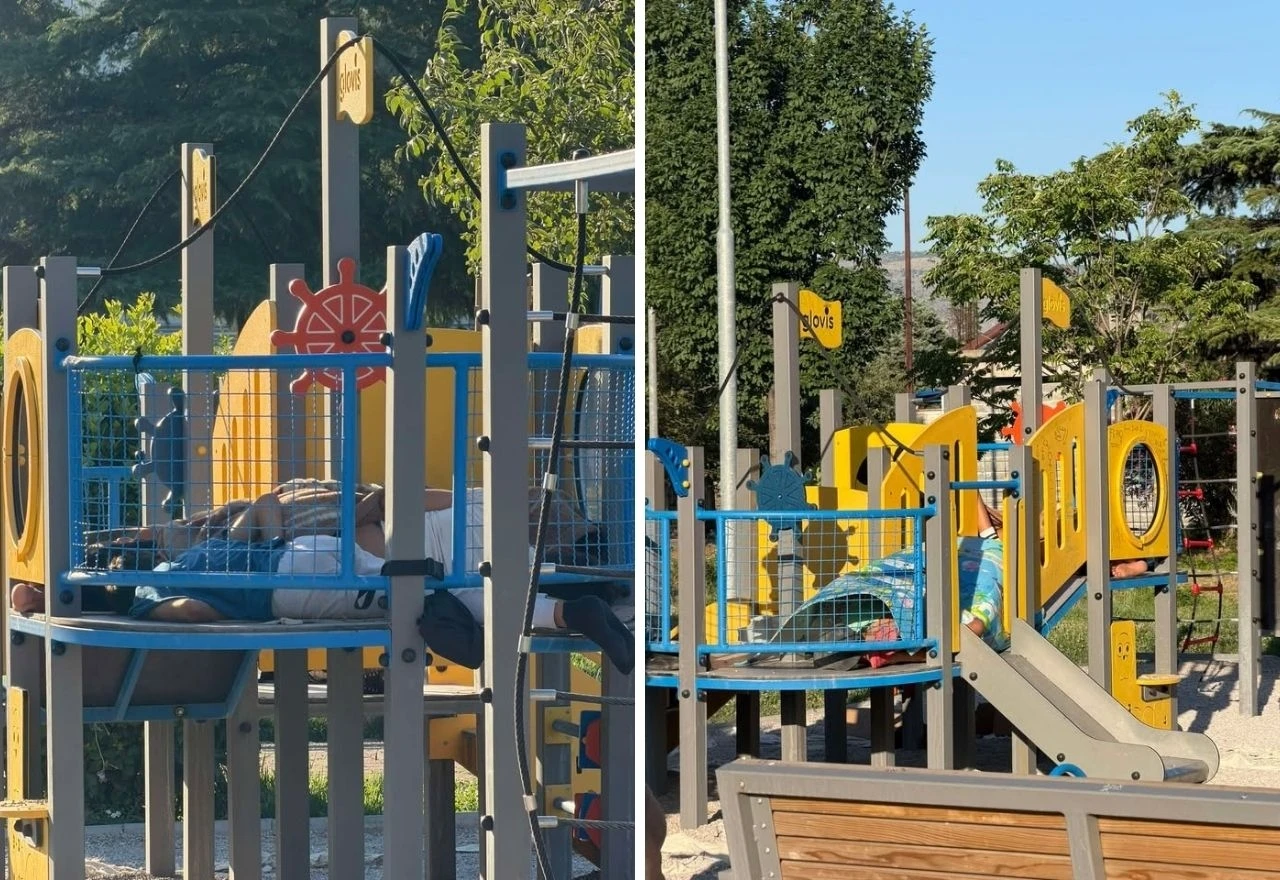 VIDEO | Park u Mostaru pretvoren u improvizirano prenoćište