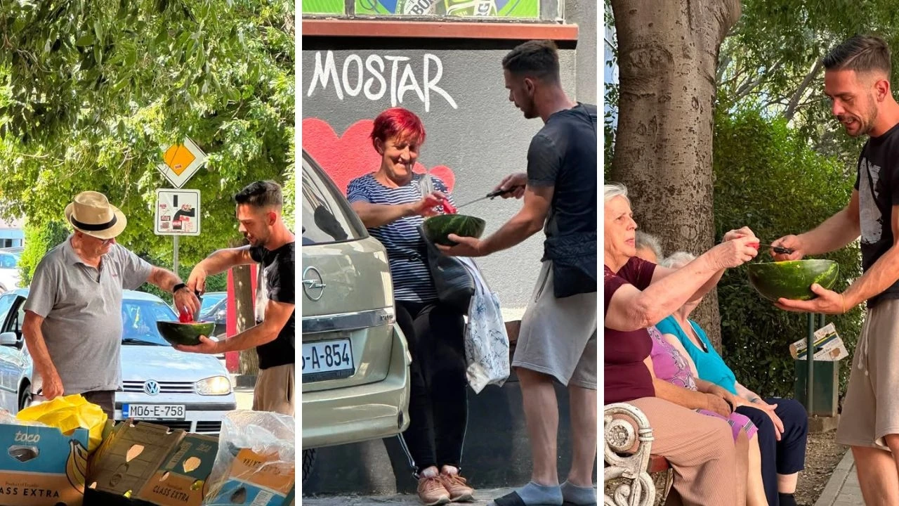 Mostarac sugrađanima dijelio lubenicu