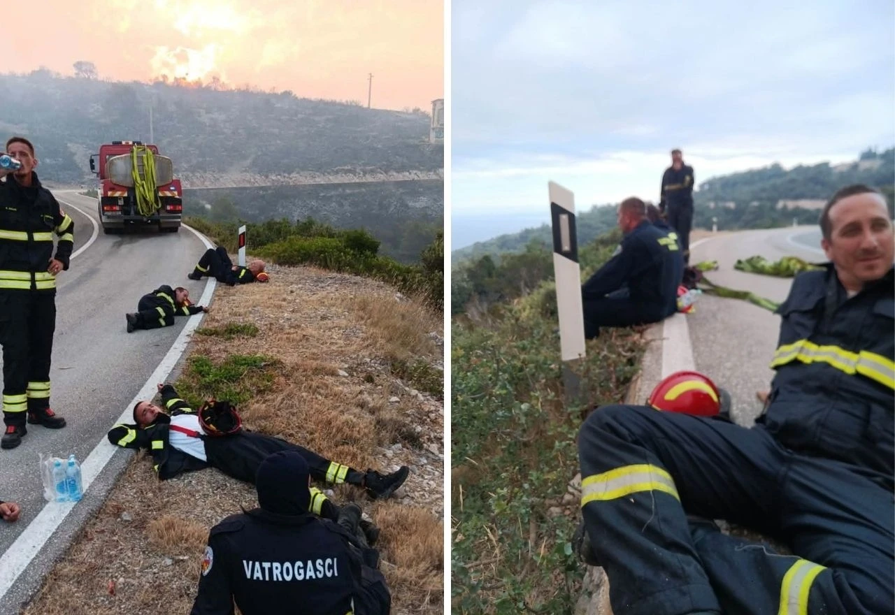 Vatrogasci se cijelu noć bore s požarom kod Komiže