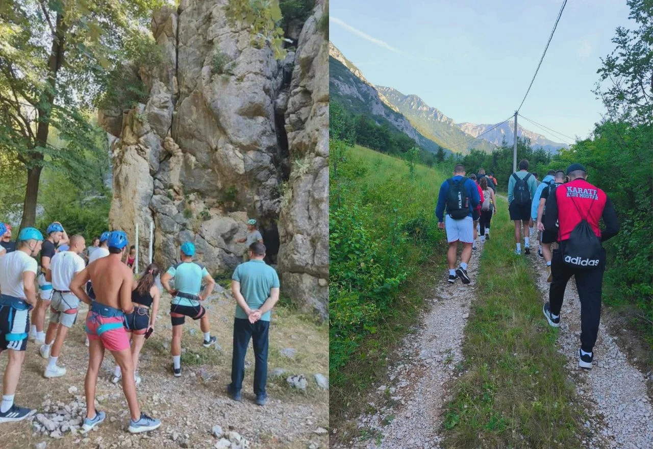 Mostarski studenti kineziologije na terenskoj nastavi isprobali alpinizam, planinarenje i ronjenje