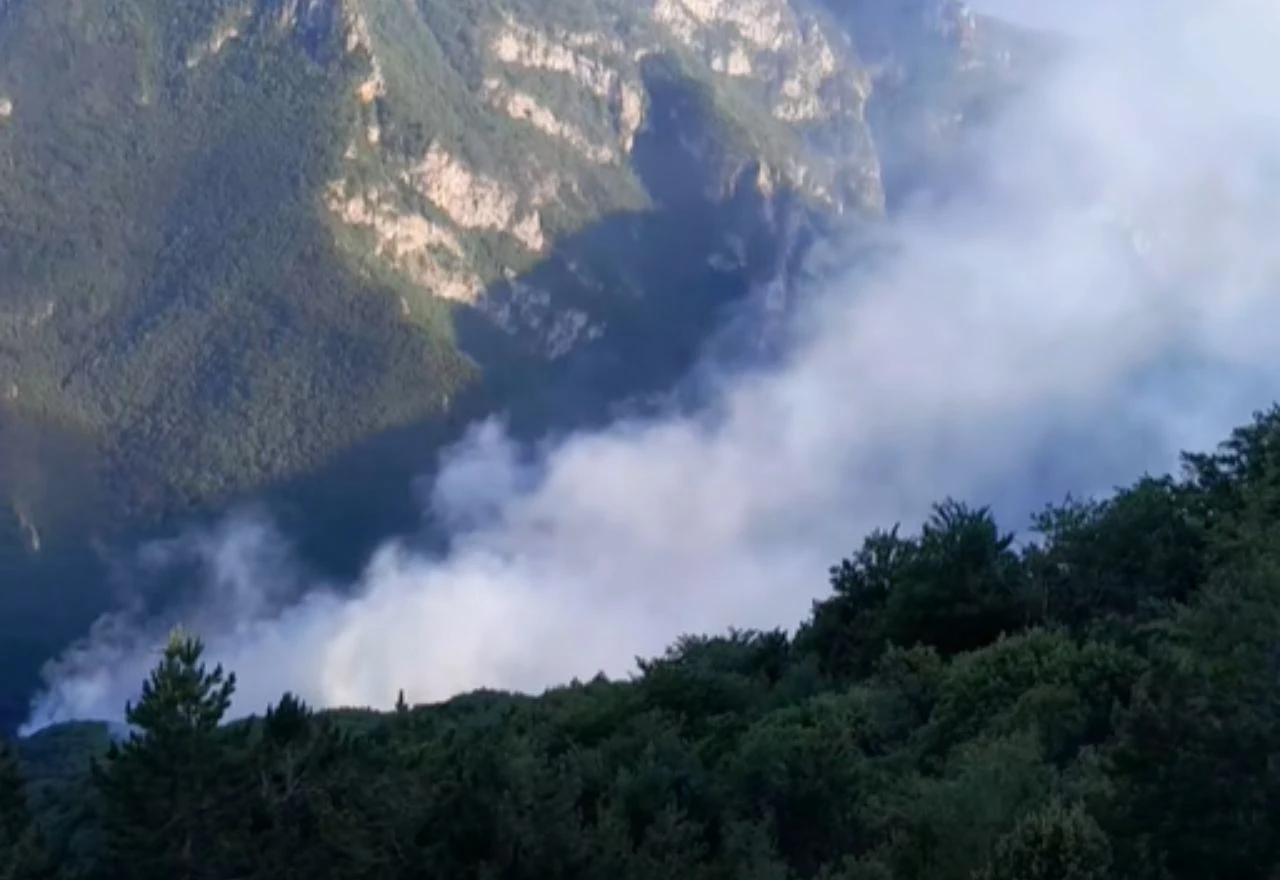 VIDEO | Požar kod Konjica gori već drugi dan, teren otežava gašenje