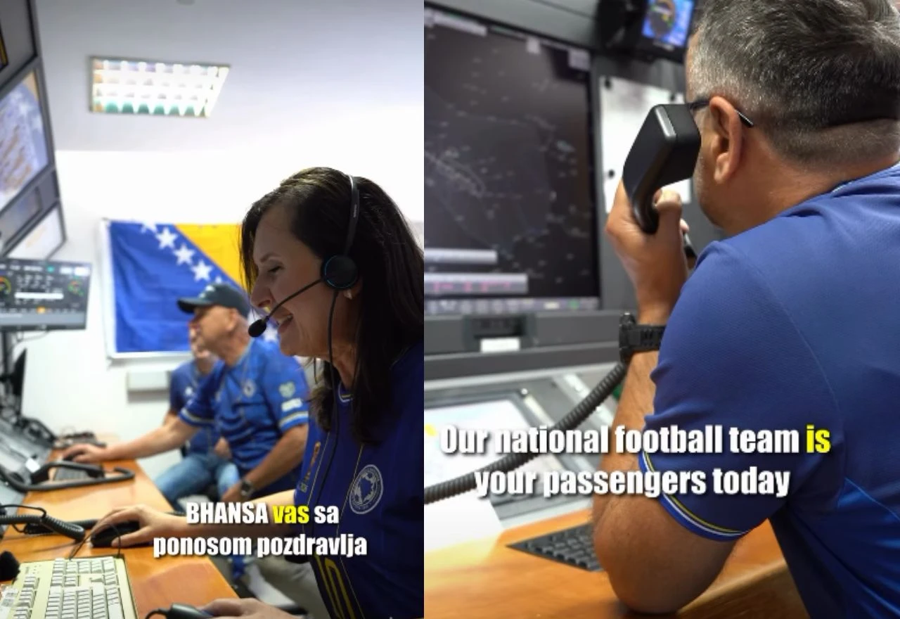 VIDEO | Pogledajte kako su kontrolori zračnog prometa pozdravili Zmajeve